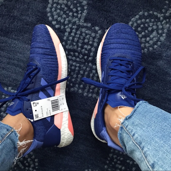 π ADIDAS SOLAR GLIDE ROYAL BLUE SNEAKERS! - Picture 3 of 8